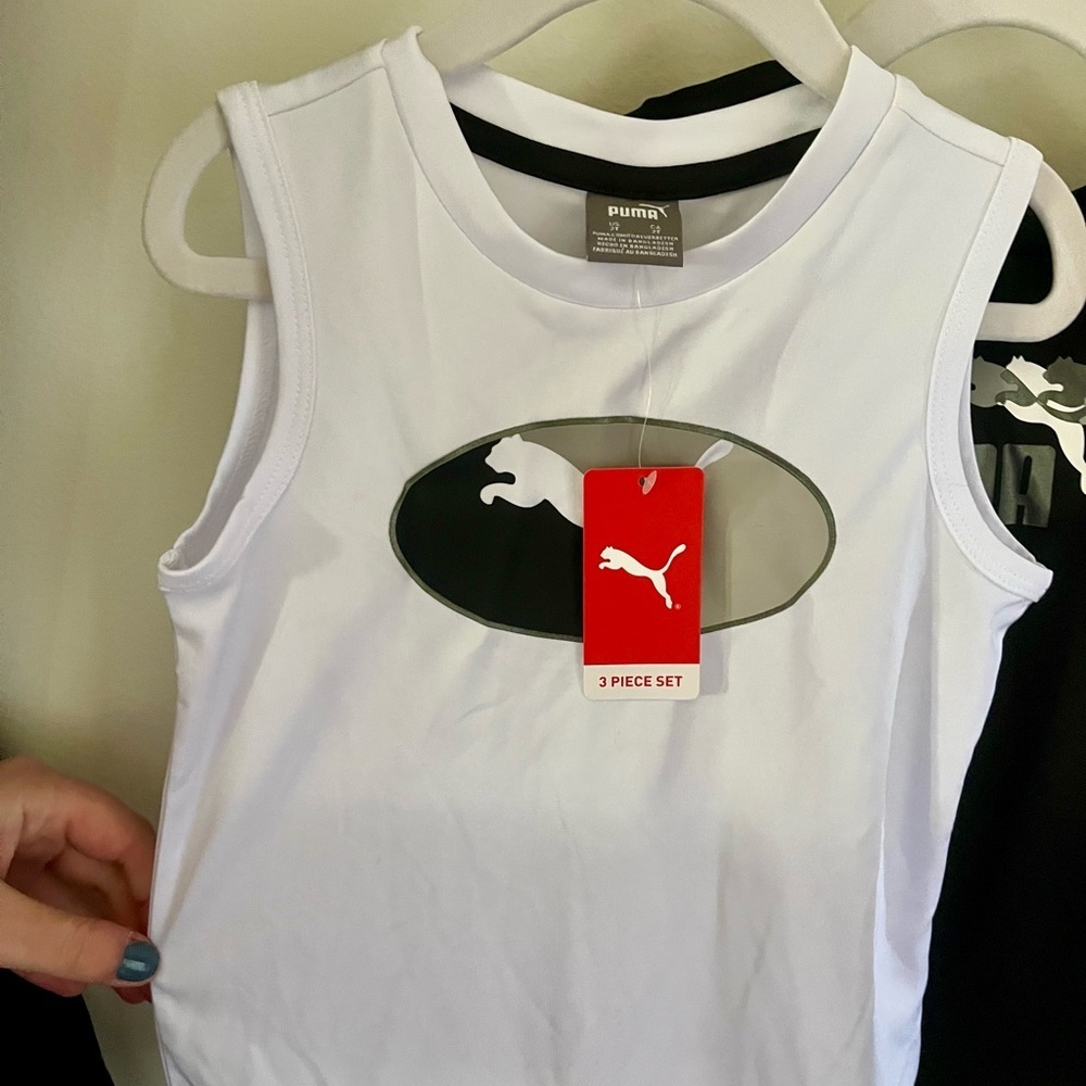 Puma Boys 2T Bundle of Two - Tank Top and Black T-Shirt NWT - Picture 2 of 7